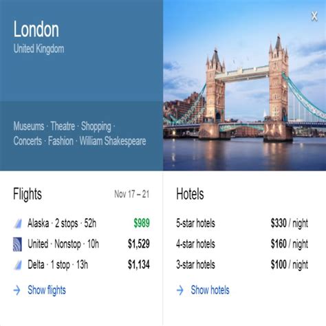 google flights london.